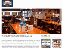 Tablet Screenshot of brewhousemarayong.com.au